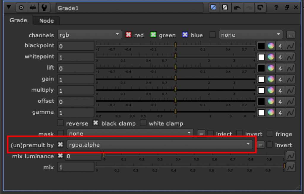 Grading AOVs Unpremultiply